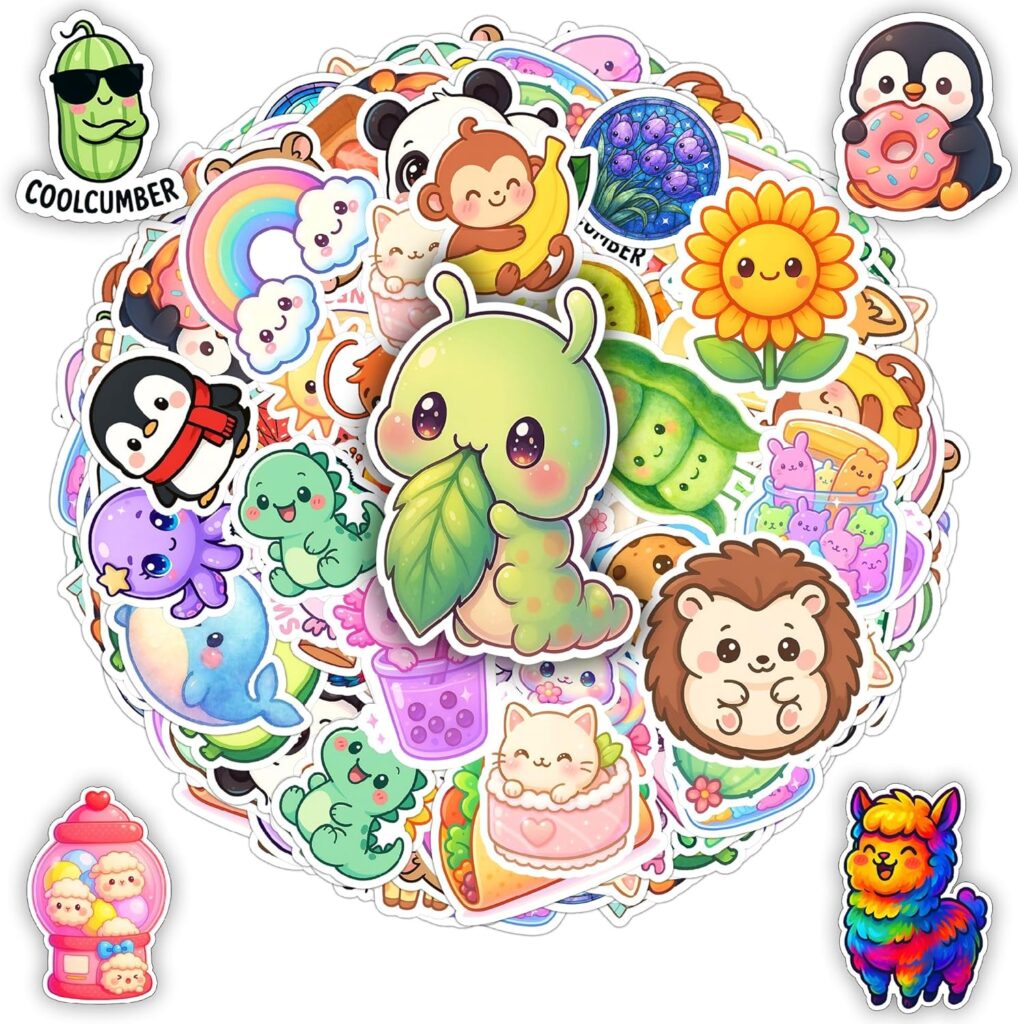 100 PCS Cute Kawaii Stickers Pack