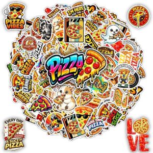 100 PCS Cute Pizza Stickers Pack