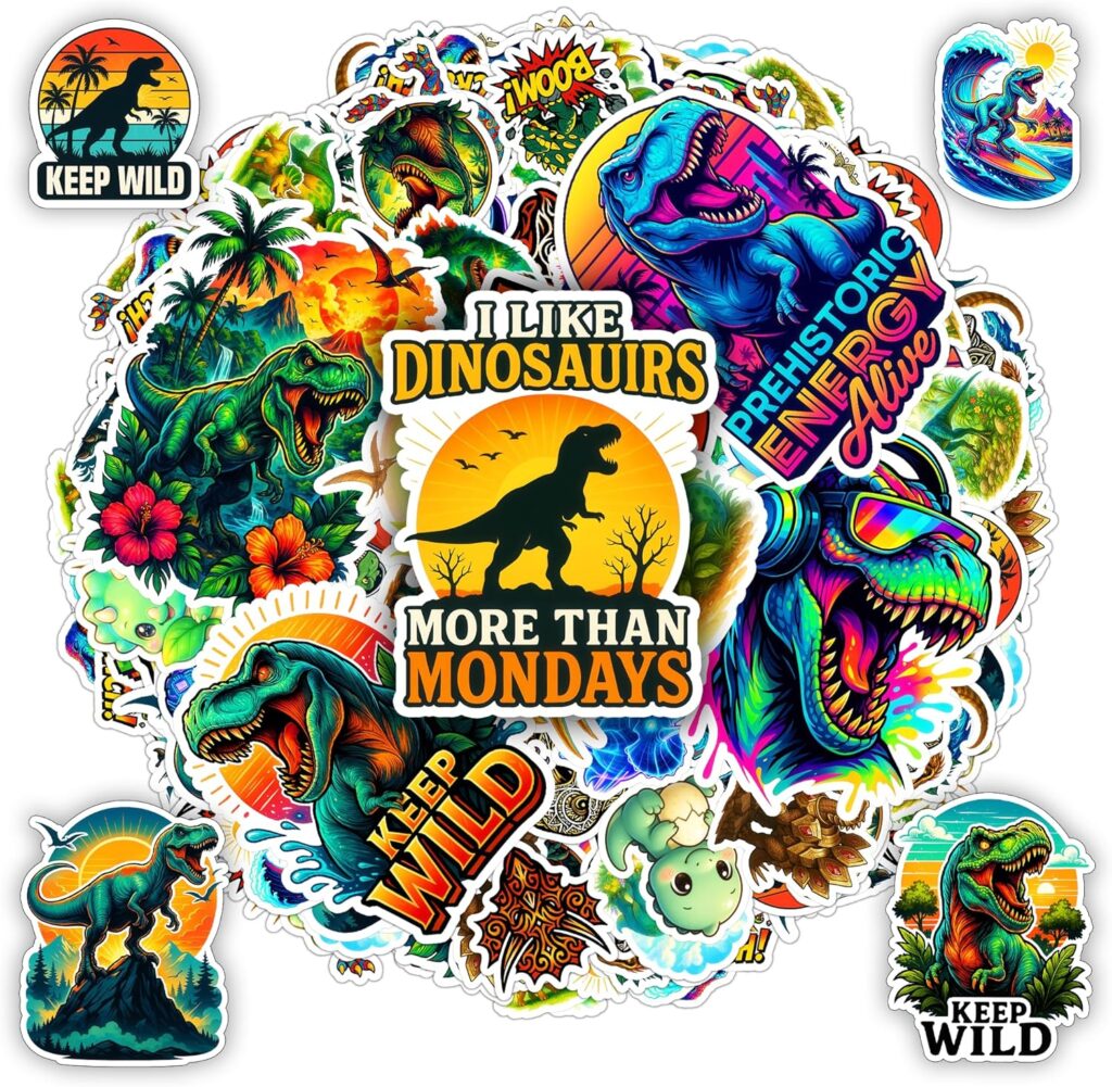 100 PCS Dinosaur Stickers Pack