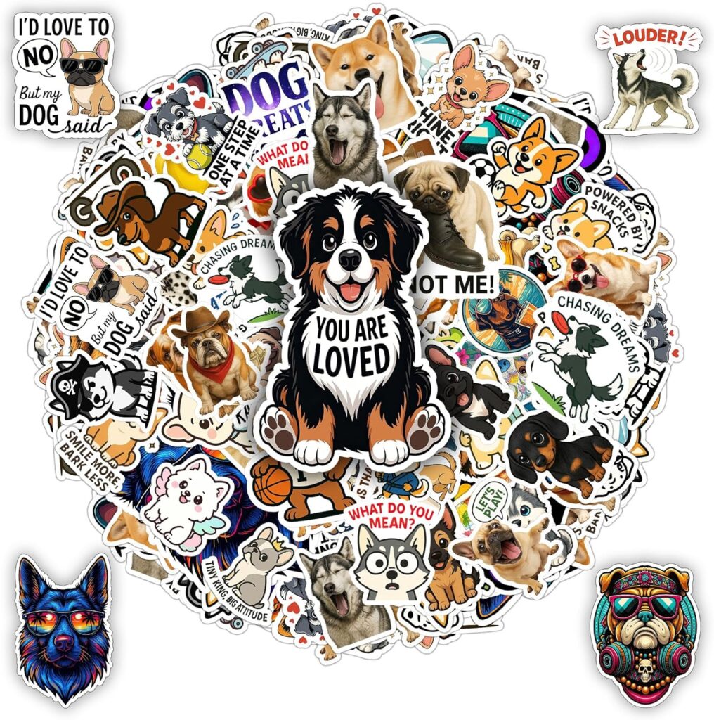 100 PCS Dog Stickers Pack