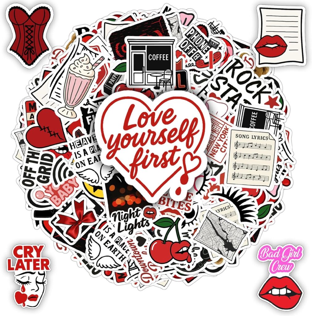 100 PCS Downtown Girl Stickers Pack
