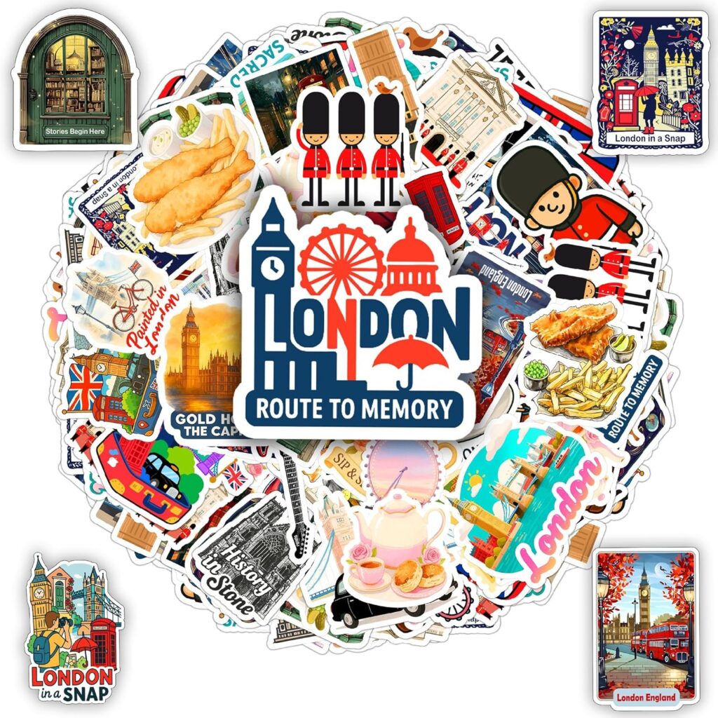 100 PCS England Stickers Pack
