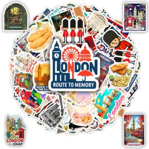100 PCS England Stickers Pack