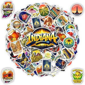 100 PCS Indiana Stickers Pack
