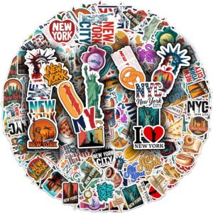 100 PCS New York Stickers Pack