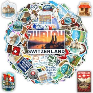 100 PCS Switzerland Stickers Pack