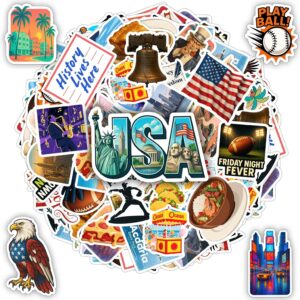 100 PCS USA Stickers Pack