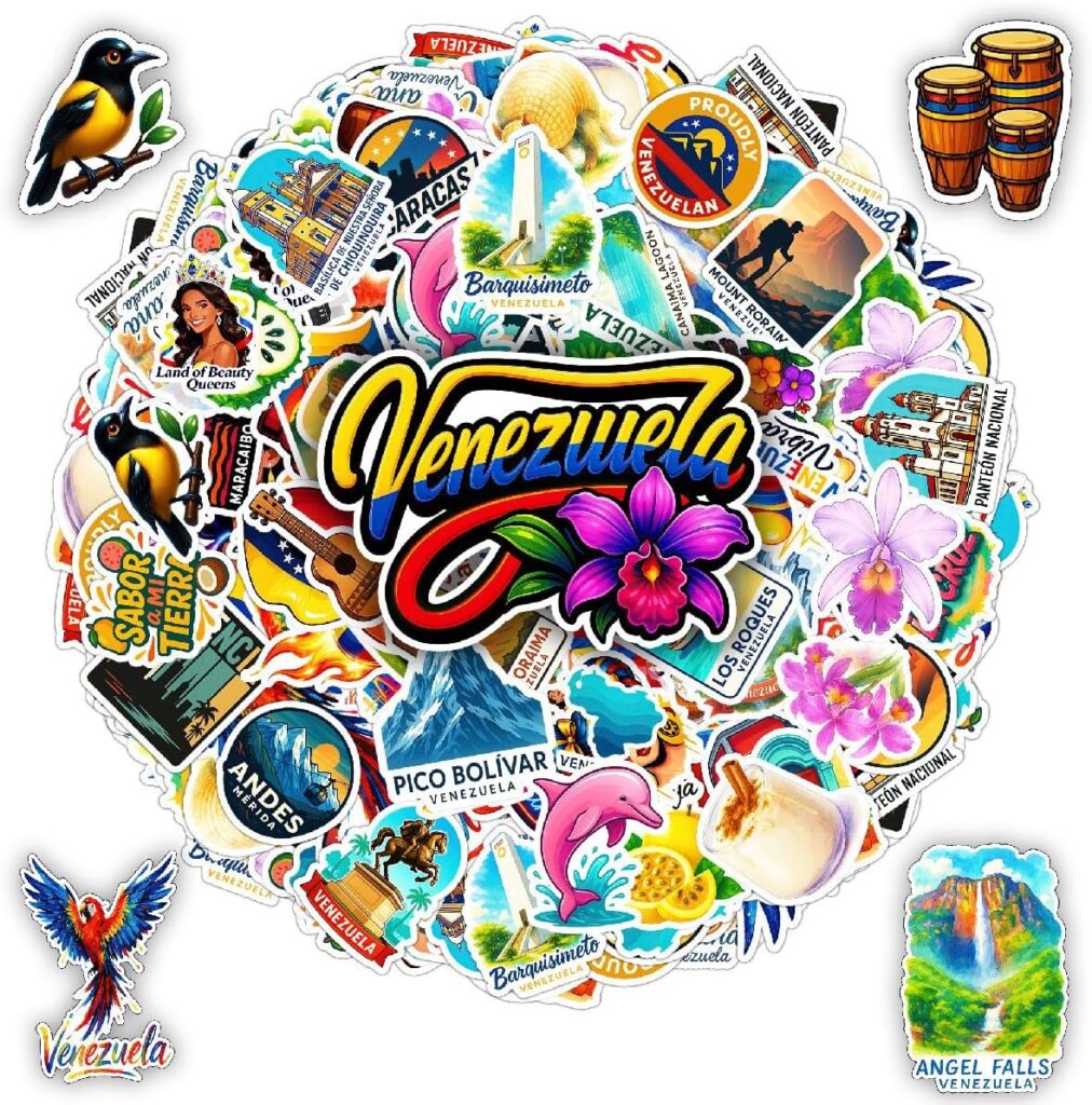 100 PCS Venezuela Stickers Pack