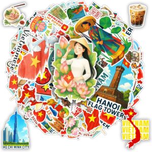 100 PCS Vietnam Stickers Pack