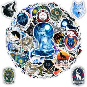 100 PCS Wolf Stickers Pack