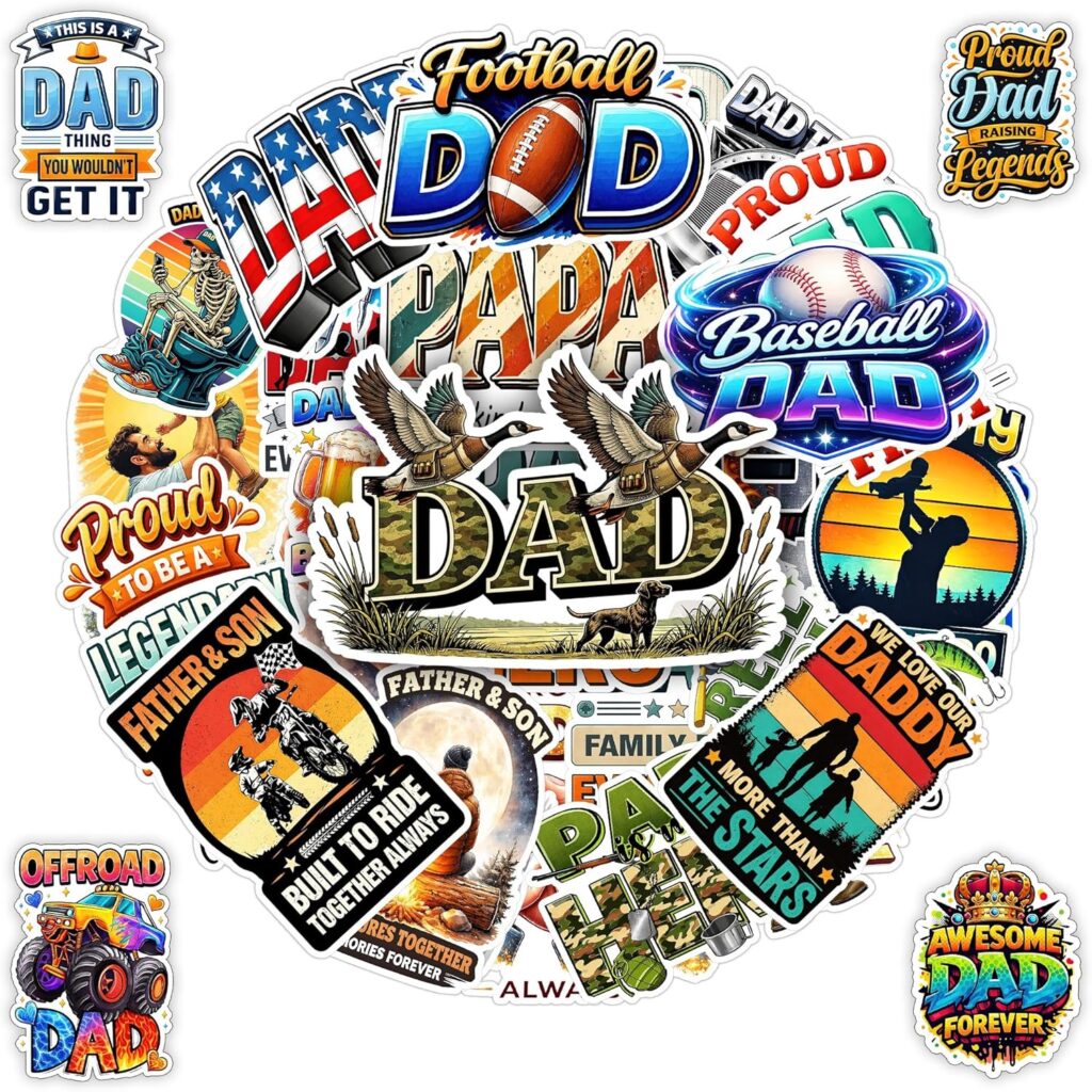 30 PCS Funny Dad Stickers Pack