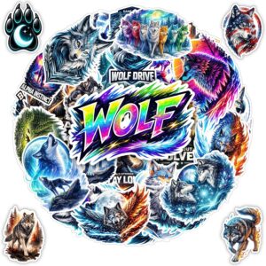 30 PCS Wolf Stickers Pack