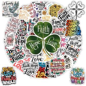 60 PCS Faith Hope Love Christian Stickers Pack