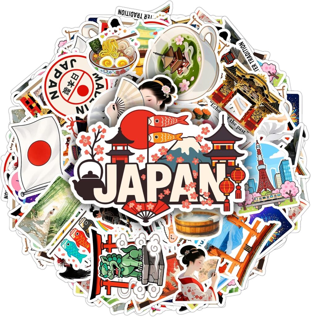 100 PCS Japan Stickers Pack