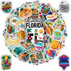 100 PCS Florida Travel Stickers Pack