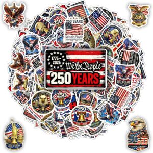 100 PCS Independence of USA Stickers Pack